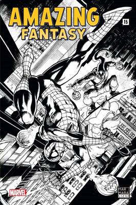 İMZALI Amazing Fantasy #15 Yıldıray Çınar Siyah Beyaz Variant - Marvel