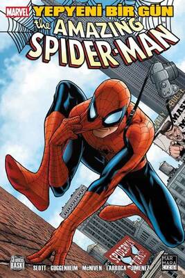Amazing Spider-Man Cilt 01 Yepyeni Bir Gün (Hasarlı) - Marmara Çizgi