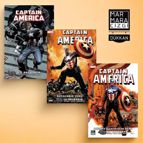 Captain America'nın Ölümü Cilt 1-3 Set (Hasarlı) - Marmara Çizgi