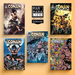 Conan The Barbarian Sayı 21-25 Set - Marmara Çizgi