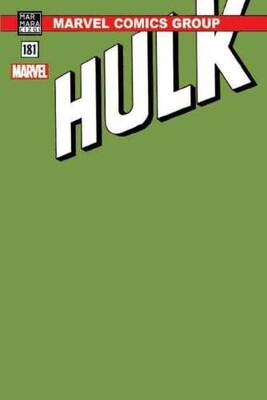 Hulk #181 Yeşil Boş Kapak - Marvel