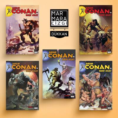 Barbar Conan&prime;ın Vahşi Kılıcı 01-05 Set - Marmara Çizgi