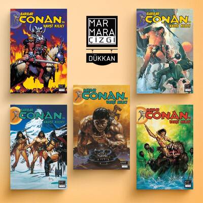 Barbar Conan'ın Vahşi Kılıcı 21-25 Set - Marmara Çizgi