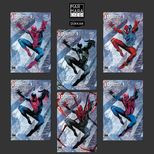 Ultimate Spider-Man Sayı 1 Marmara Dükkan Varyant Seti - Marmara Çizgi